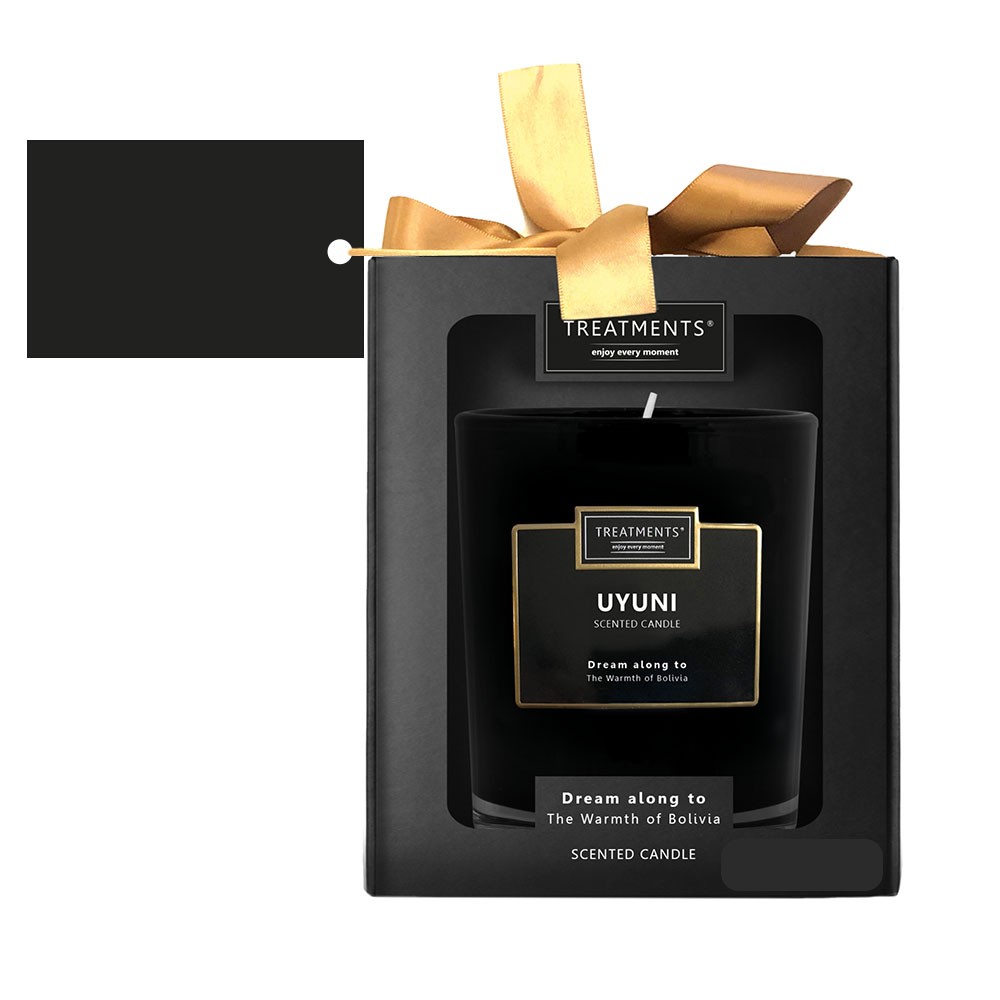 Świeczka zapachowa TREATMENTS z nadrukiem Twojego logo, materiał: guma, karton, drewno, szkło, kolor: niebieski Świeczka zapachowa TREATMENTS z nadrukiem Twojego logo, materiał: guma, karton, drewno, szkło, kolor: niebieski