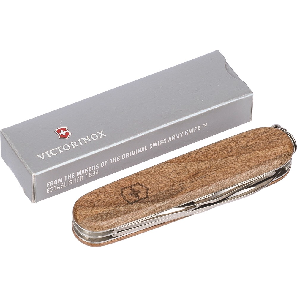 Nóż wielofunkcyjny Victorinox Swiss Army Spartan Wood z nadrukiem Twojego logo, materiał: drewno, stal nierdzewna, stal, kolor: neutralny Nóż wielofunkcyjny Victorinox Swiss Army Spartan Wood z nadrukiem Twojego logo, materiał: drewno, stal nierdzewna, stal, kolor: neutralny
