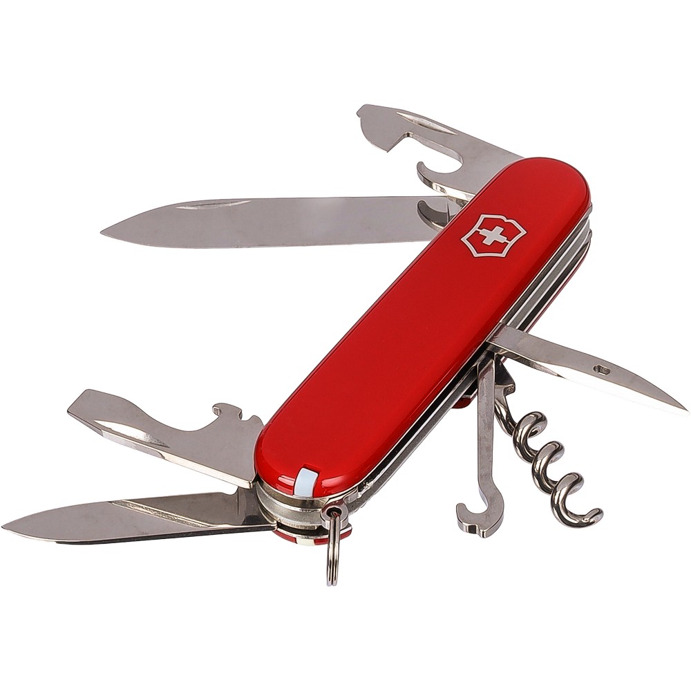 Nóż wielofunkcyjny Victorinox Swiss Army Climber z nadrukiem Twojego logo, materiał: plastik, stal nierdzewna, stal, kolor: czerwony Nóż wielofunkcyjny Victorinox Swiss Army Climber z nadrukiem Twojego logo, materiał: plastik, stal nierdzewna, stal, kolor: czerwony