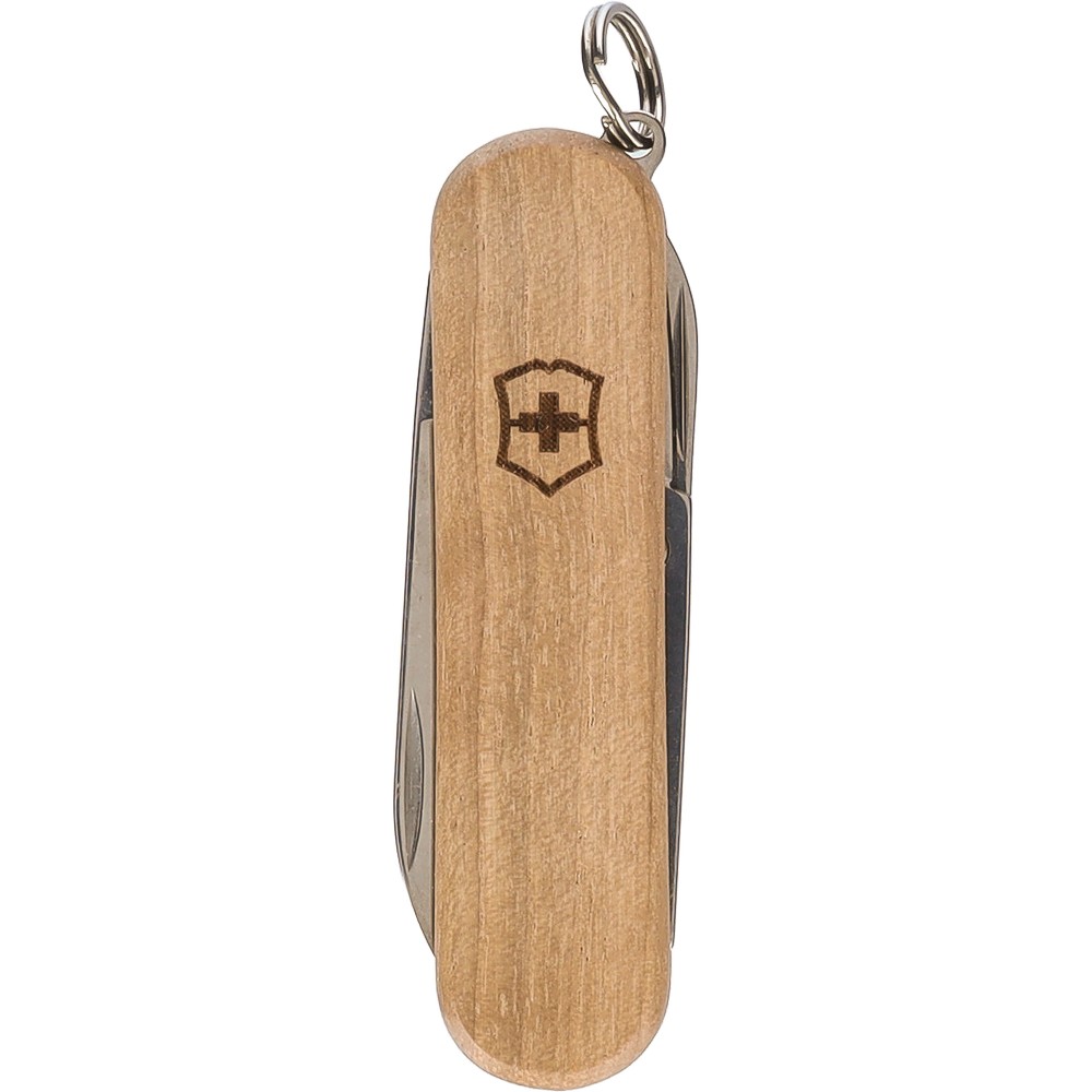 Nóż wielofunkcyjny Victorinox Classic SD Wood z nadrukiem Twojego logo, materiał: stal nierdzewna, stal, kolor: brązowy Nóż wielofunkcyjny Victorinox Classic SD Wood z nadrukiem Twojego logo, materiał: stal nierdzewna, stal, kolor: brązowy