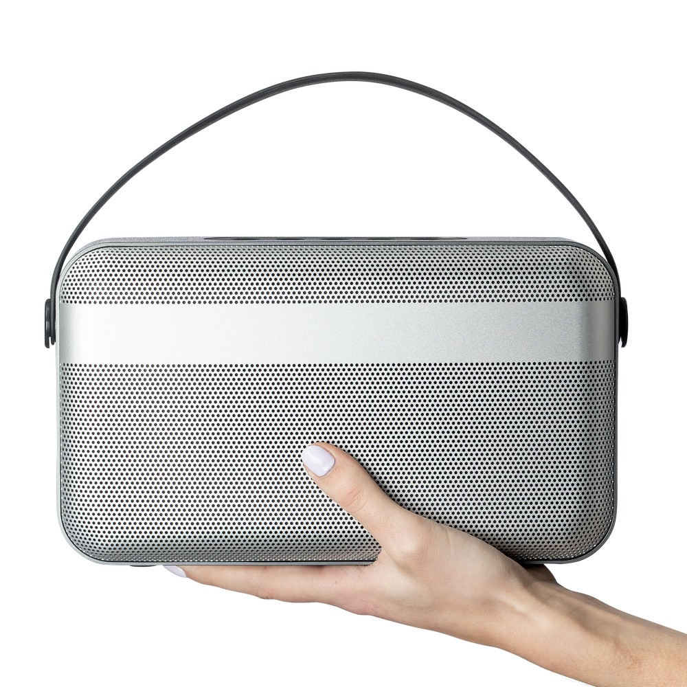 Głośnik bezprzewodowy 16W BrandCharger Nano Beast z nadrukiem Twojego logo, materiał: plastik, aluminium, kolor: czarny Głośnik bezprzewodowy 16W BrandCharger Nano Beast z nadrukiem Twojego logo, materiał: plastik, aluminium, kolor: czarny