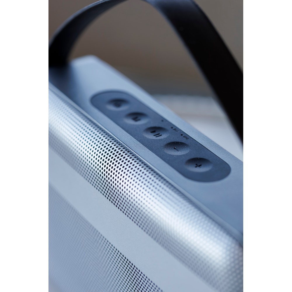Głośnik bezprzewodowy 16W BrandCharger Nano Beast z nadrukiem Twojego logo, materiał: plastik, aluminium, kolor: czarny Głośnik bezprzewodowy 16W BrandCharger Nano Beast z nadrukiem Twojego logo, materiał: plastik, aluminium, kolor: czarny