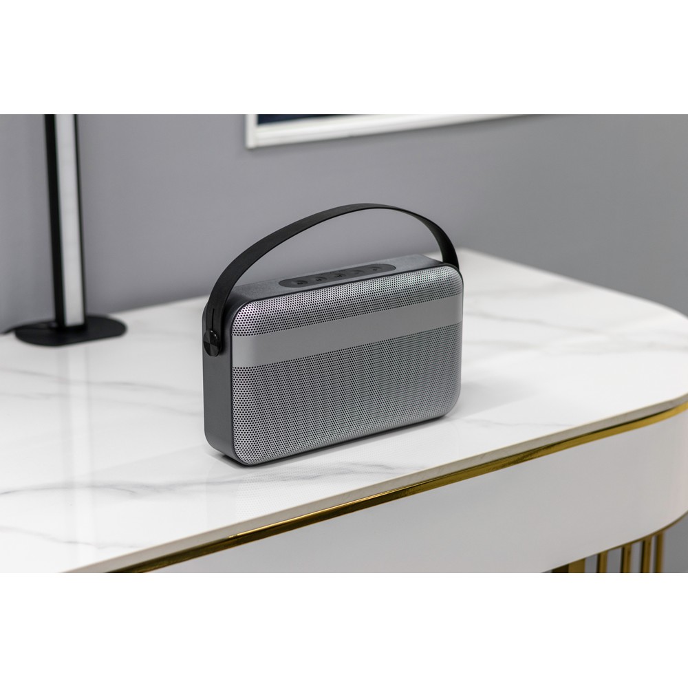 Głośnik bezprzewodowy 16W BrandCharger Nano Beast z nadrukiem Twojego logo, materiał: plastik, aluminium, kolor: czarny Głośnik bezprzewodowy 16W BrandCharger Nano Beast z nadrukiem Twojego logo, materiał: plastik, aluminium, kolor: czarny