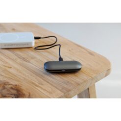Słuchawki bezprzewodowe BrandCharger Aria z nadrukiem Twojego logo, materiał: metal, kolor: grafitowy