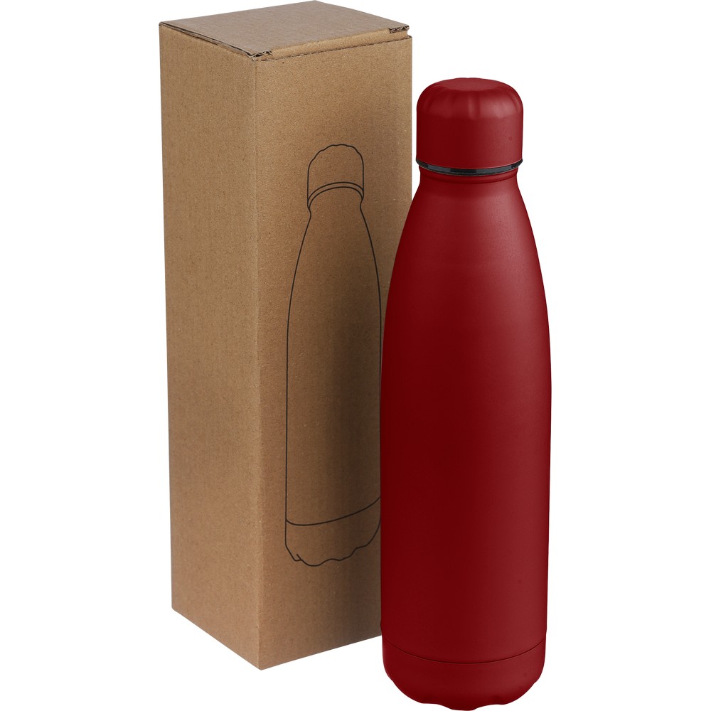 Butelka termiczna 500 ml z nadrukiem Twojego logo, materiał: stal nierdzewna, stal, kolor: burgund Butelka termiczna 500 ml z nadrukiem Twojego logo, materiał: stal nierdzewna, stal, kolor: burgund