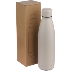 Butelka termiczna 500 ml z nadrukiem Twojego logo, materiał: stal nierdzewna, stal, kolor: beżowy