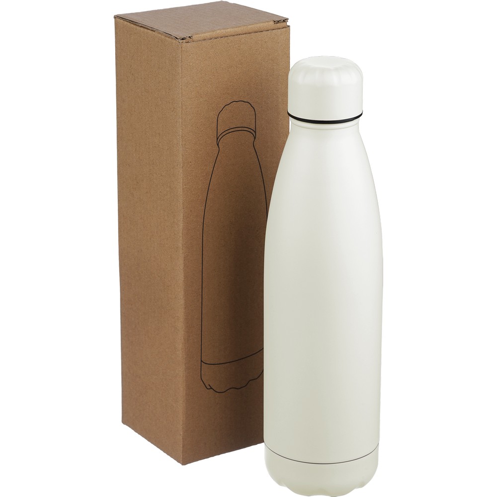 Butelka sportowa 700 ml z nadrukiem Twojego logo, materiał: stal nierdzewna, stal, kolor: biały Butelka sportowa 700 ml z nadrukiem Twojego logo, materiał: stal nierdzewna, stal, kolor: biały