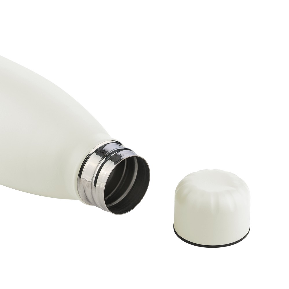Butelka sportowa 700 ml z nadrukiem Twojego logo, materiał: stal nierdzewna, stal, kolor: biały Butelka sportowa 700 ml z nadrukiem Twojego logo, materiał: stal nierdzewna, stal, kolor: biały