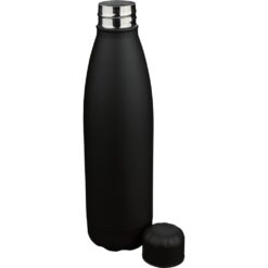 Butelka sportowa 700 ml z nadrukiem Twojego logo, materiał: stal nierdzewna, stal, kolor: czarny