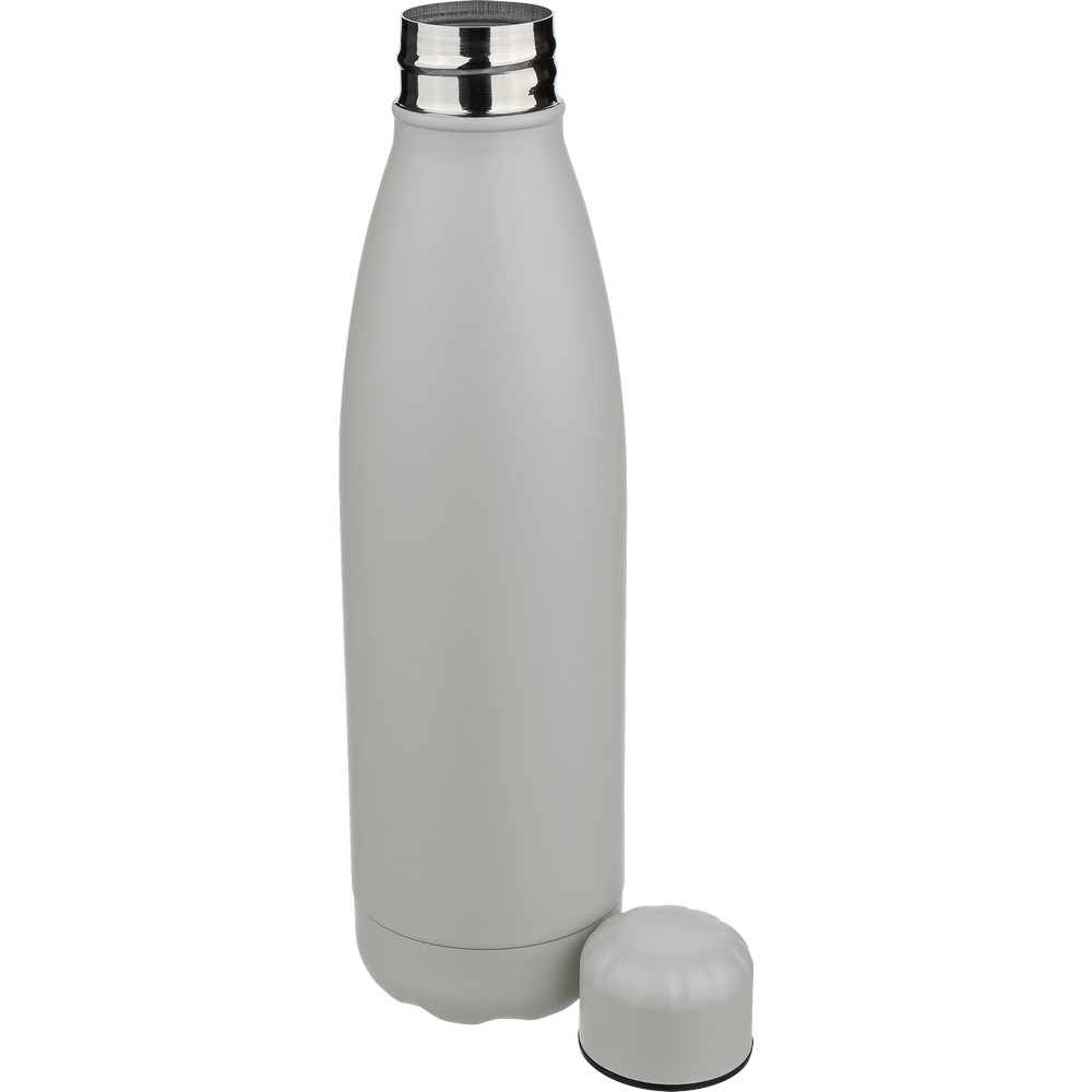 Butelka sportowa 700 ml z nadrukiem Twojego logo, materiał: stal nierdzewna, stal, kolor: szary Butelka sportowa 700 ml z nadrukiem Twojego logo, materiał: stal nierdzewna, stal, kolor: szary