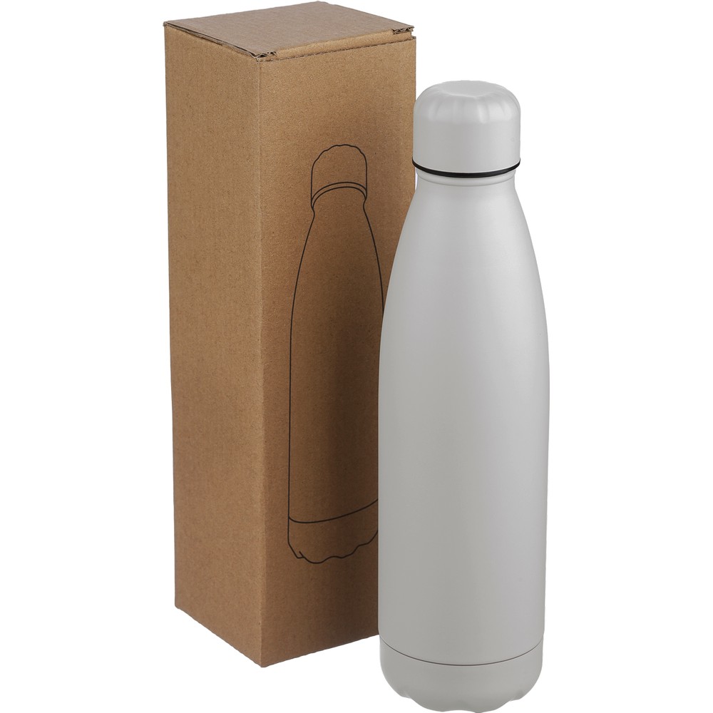 Butelka sportowa 700 ml z nadrukiem Twojego logo, materiał: stal nierdzewna, stal, kolor: szary Butelka sportowa 700 ml z nadrukiem Twojego logo, materiał: stal nierdzewna, stal, kolor: szary