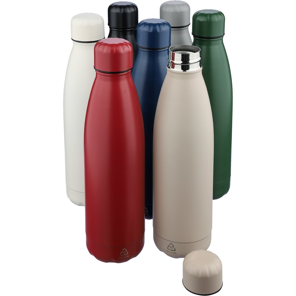 Butelka sportowa 700 ml z nadrukiem Twojego logo, materiał: stal nierdzewna, stal, kolor: beżowy Butelka sportowa 700 ml z nadrukiem Twojego logo, materiał: stal nierdzewna, stal, kolor: beżowy