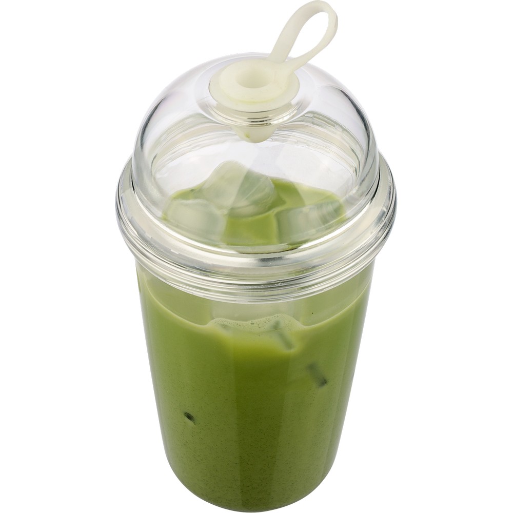 Kubek podróżny 500 ml z nadrukiem Twojego logo, materiał: silikon, rpet, as, kolor: neutralny Kubek podróżny 500 ml z nadrukiem Twojego logo, materiał: silikon, rpet, as, kolor: neutralny