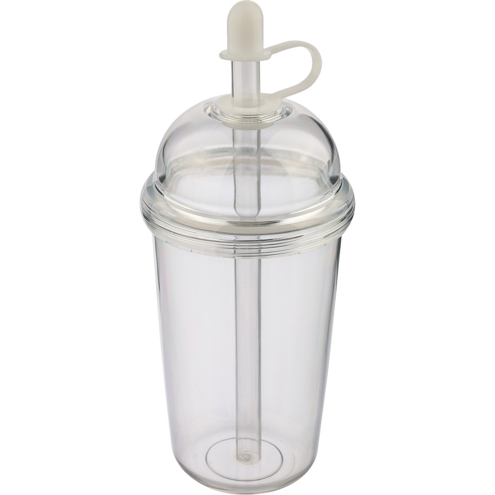 Kubek podróżny 500 ml z nadrukiem Twojego logo, materiał: silikon, rpet, as, kolor: neutralny Kubek podróżny 500 ml z nadrukiem Twojego logo, materiał: silikon, rpet, as, kolor: neutralny