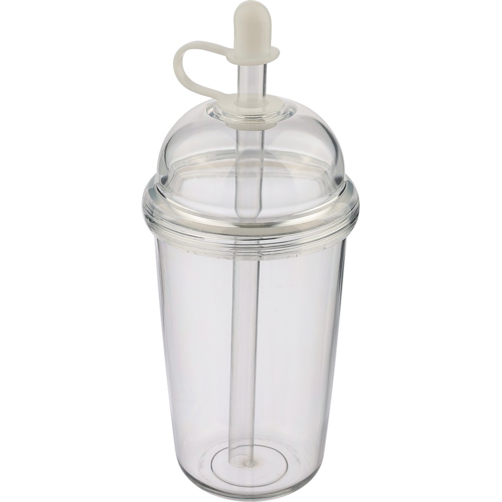 Kubek podróżny 500 ml z nadrukiem Twojego logo, materiał: silikon, rpet, as, kolor: neutralny Kubek podróżny 500 ml z nadrukiem Twojego logo, materiał: silikon, rpet, as, kolor: neutralny