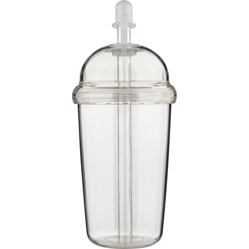 Kubek podróżny 500 ml z nadrukiem Twojego logo, materiał: silikon, rpet, as, kolor: neutralny Kubek podróżny 500 ml z nadrukiem Twojego logo, materiał: silikon, rpet, as, kolor: neutralny