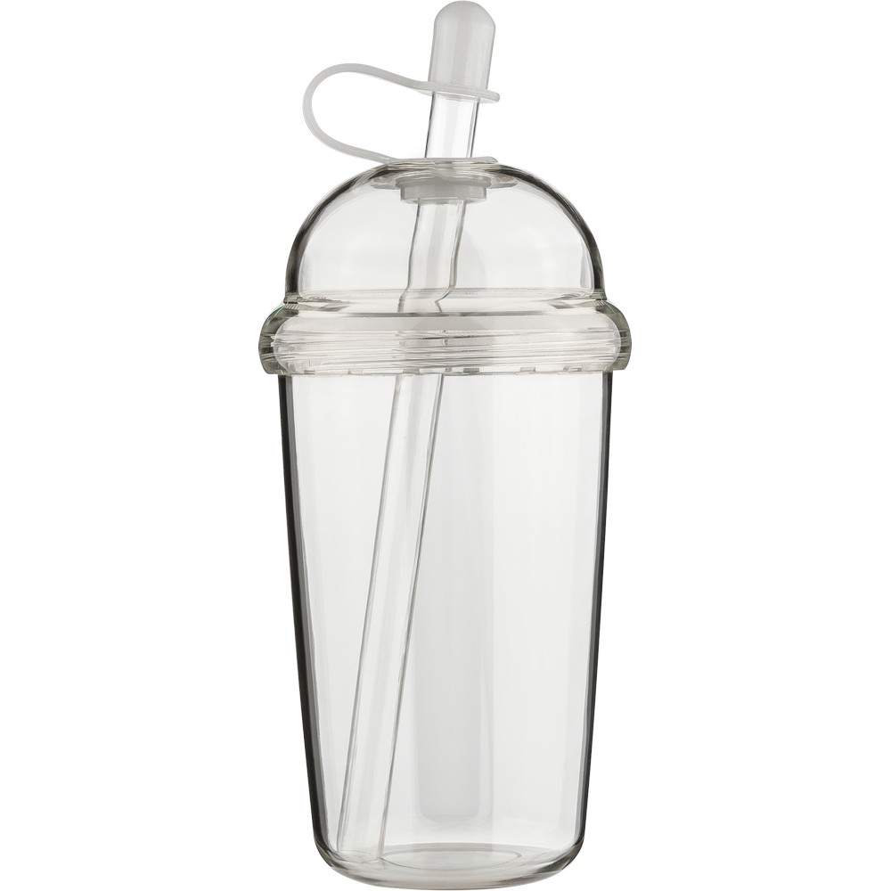 Kubek podróżny 500 ml z nadrukiem Twojego logo, materiał: silikon, rpet, as, kolor: neutralny Kubek podróżny 500 ml z nadrukiem Twojego logo, materiał: silikon, rpet, as, kolor: neutralny