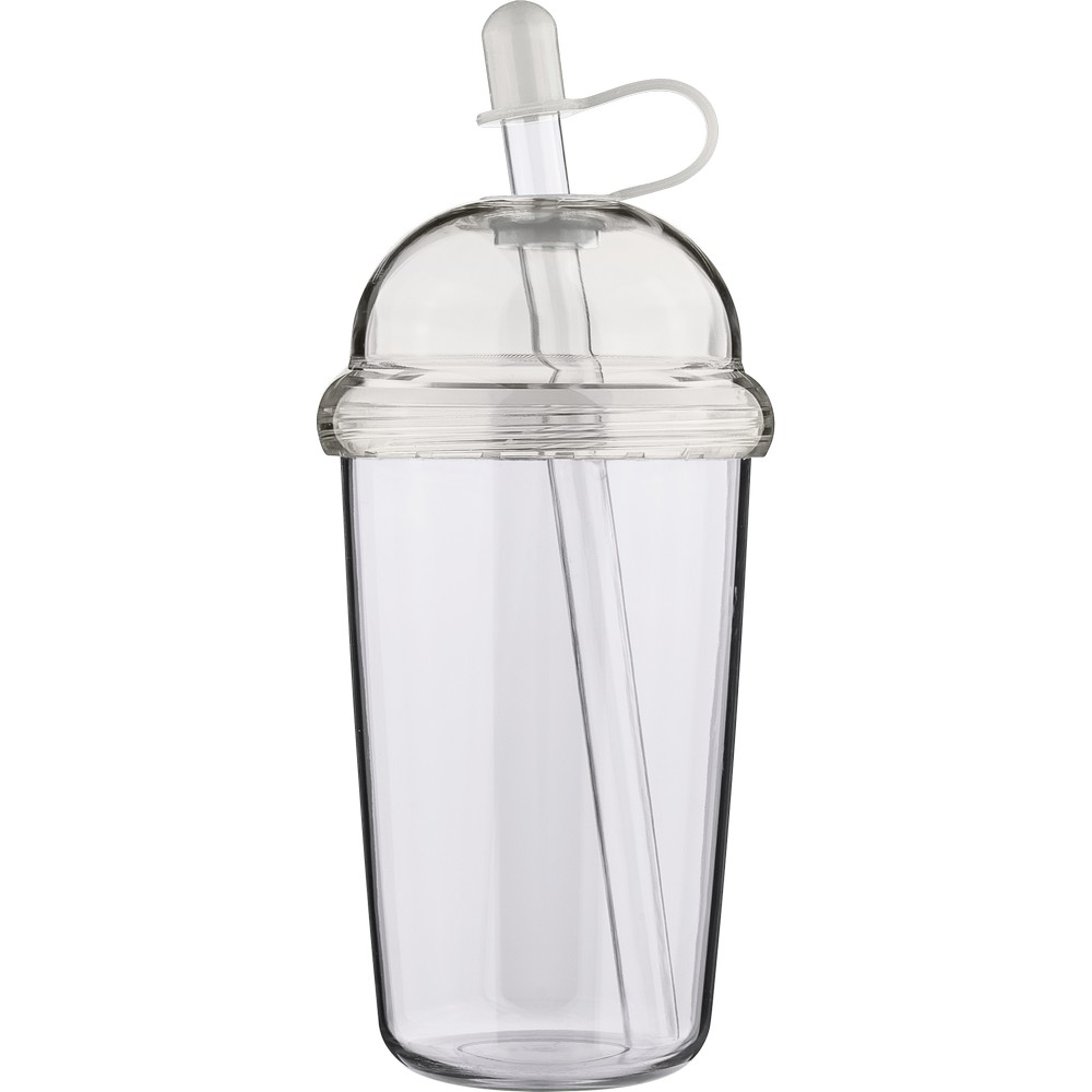 Kubek podróżny 500 ml z nadrukiem Twojego logo, materiał: silikon, rpet, as, kolor: neutralny Kubek podróżny 500 ml z nadrukiem Twojego logo, materiał: silikon, rpet, as, kolor: neutralny