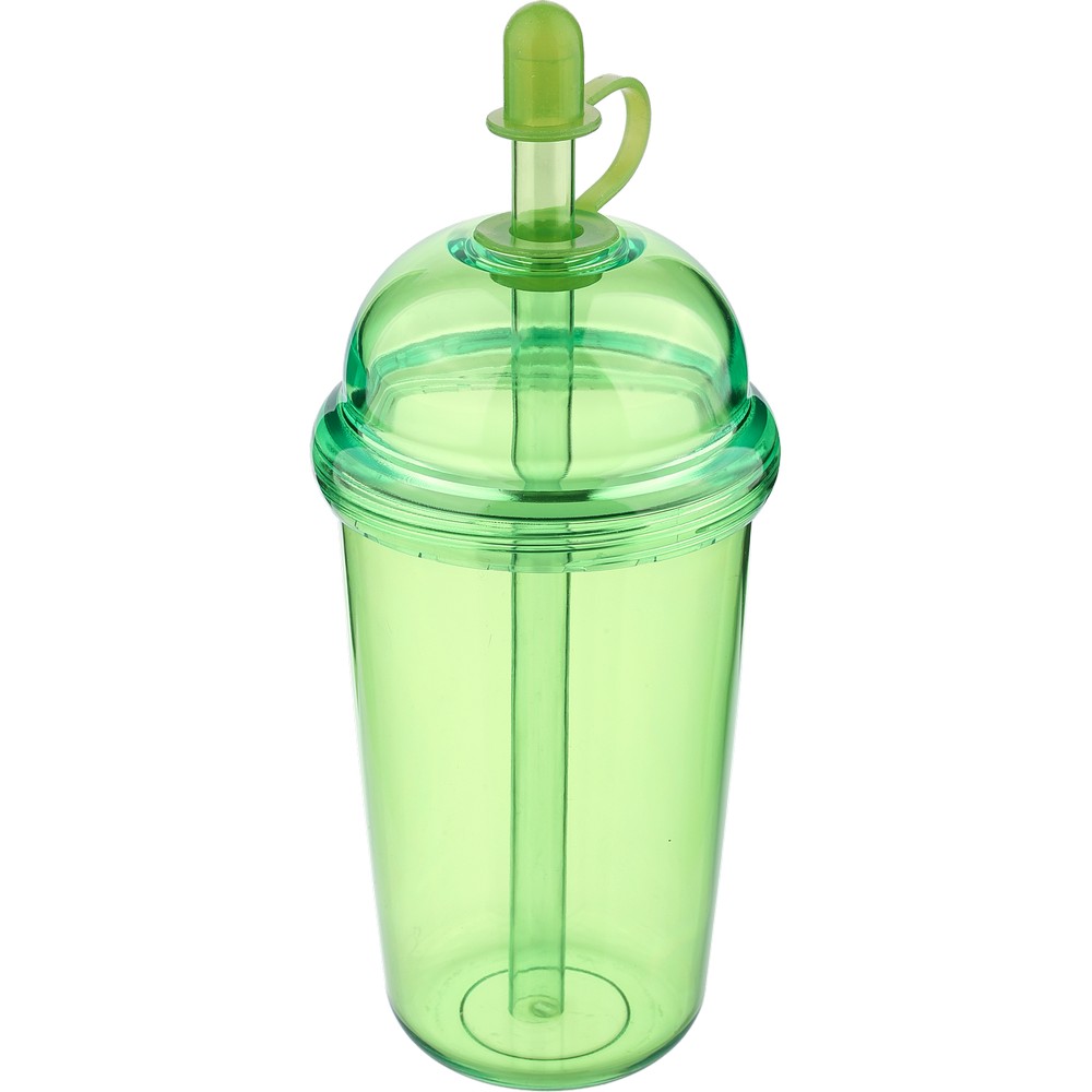 Kubek podróżny 500 ml z nadrukiem Twojego logo, materiał: silikon, rpet, as, kolor: jasnozielony Kubek podróżny 500 ml z nadrukiem Twojego logo, materiał: silikon, rpet, as, kolor: jasnozielony
