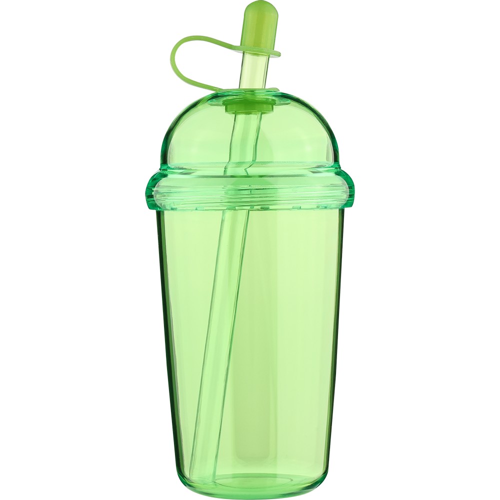 Kubek podróżny 500 ml z nadrukiem Twojego logo, materiał: silikon, rpet, as, kolor: jasnozielony Kubek podróżny 500 ml z nadrukiem Twojego logo, materiał: silikon, rpet, as, kolor: jasnozielony