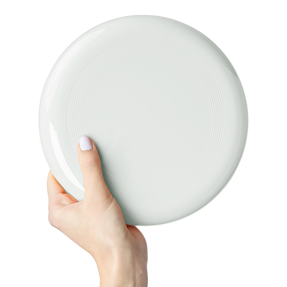 Frisbee z nadrukiem Twojego logo, materiał: pp, kolor: biały Frisbee z nadrukiem Twojego logo, materiał: pp, kolor: biały
