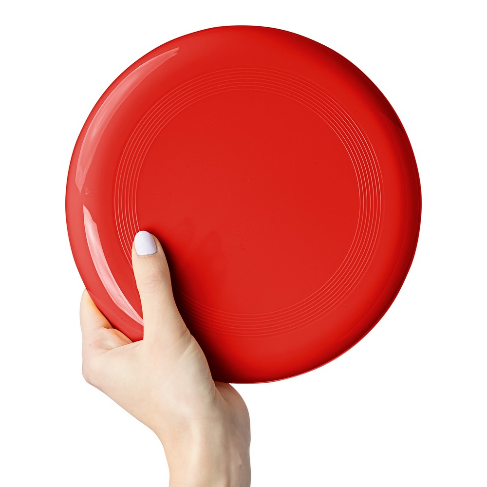 Frisbee z nadrukiem Twojego logo, materiał: pp, kolor: czerwony Frisbee z nadrukiem Twojego logo, materiał: pp, kolor: czerwony