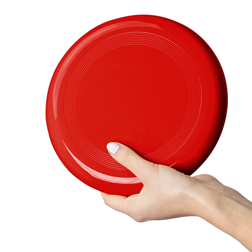 Frisbee z nadrukiem Twojego logo, materiał: pp, kolor: czerwony Frisbee z nadrukiem Twojego logo, materiał: pp, kolor: czerwony