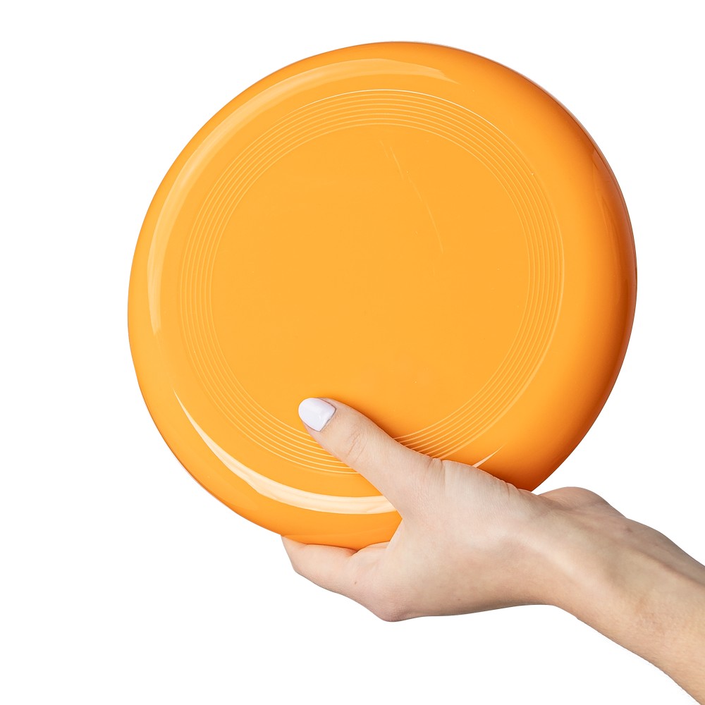 Frisbee z nadrukiem Twojego logo, materiał: pp, kolor: pomarańczowy Frisbee z nadrukiem Twojego logo, materiał: pp, kolor: pomarańczowy