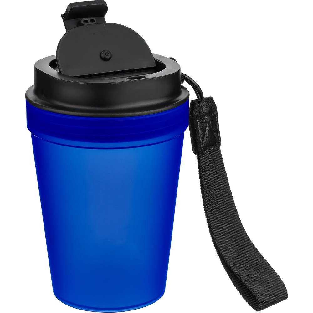 Kubek podróżny 350 ml z nadrukiem Twojego logo, materiał: metal, plastik, pp, silikon, kolor: granatowy Kubek podróżny 350 ml z nadrukiem Twojego logo, materiał: metal, plastik, pp, silikon, kolor: granatowy