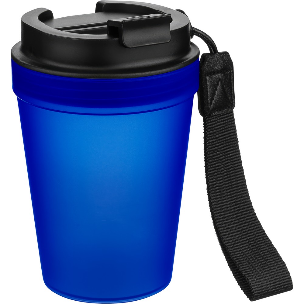 Kubek podróżny 350 ml z nadrukiem Twojego logo, materiał: metal, plastik, pp, silikon, kolor: granatowy Kubek podróżny 350 ml z nadrukiem Twojego logo, materiał: metal, plastik, pp, silikon, kolor: granatowy