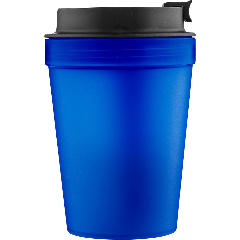 Kubek podróżny 350 ml z nadrukiem Twojego logo, materiał: metal, plastik, pp, silikon, kolor: granatowy Kubek podróżny 350 ml z nadrukiem Twojego logo, materiał: metal, plastik, pp, silikon, kolor: granatowy