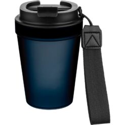 Kubek podróżny 350 ml z nadrukiem Twojego logo, materiał: metal, plastik, pp, silikon, kolor: niebieski