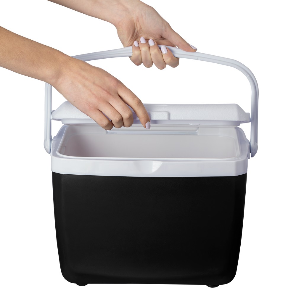 Torba termoizolacyjna 13 z nadrukiem Twojego logo, materiał: pp, pe, kolor: czarny Torba termoizolacyjna 13 z nadrukiem Twojego logo, materiał: pp, pe, kolor: czarny