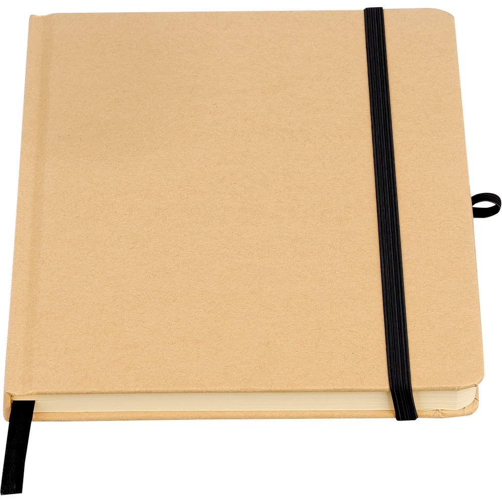 Notatnik A5 z nadrukiem Twojego logo, materiał: papier, poliester, kolor: czarny Notatnik A5 z nadrukiem Twojego logo, materiał: papier, poliester, kolor: czarny