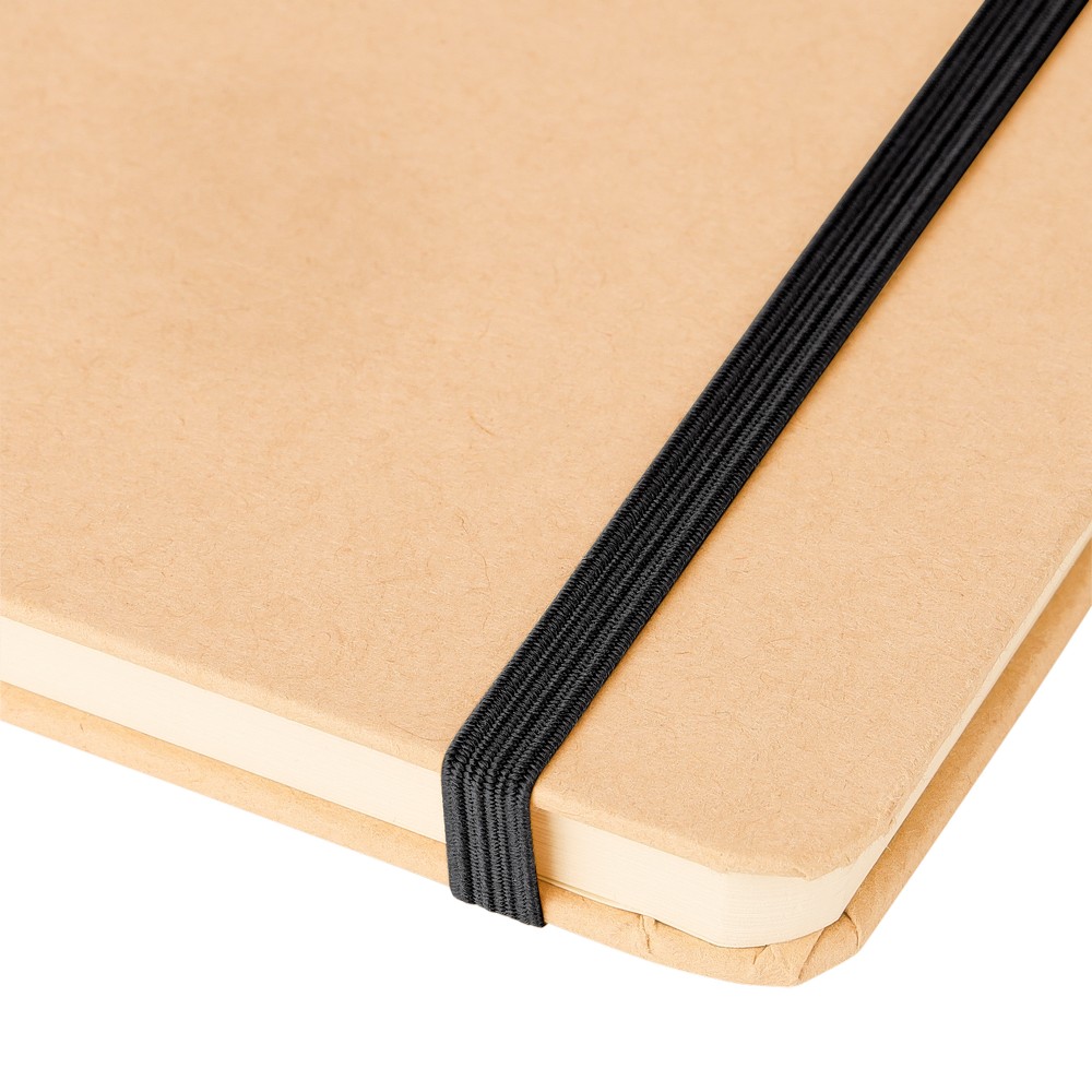 Notatnik A5 z nadrukiem Twojego logo, materiał: papier, poliester, kolor: czarny Notatnik A5 z nadrukiem Twojego logo, materiał: papier, poliester, kolor: czarny