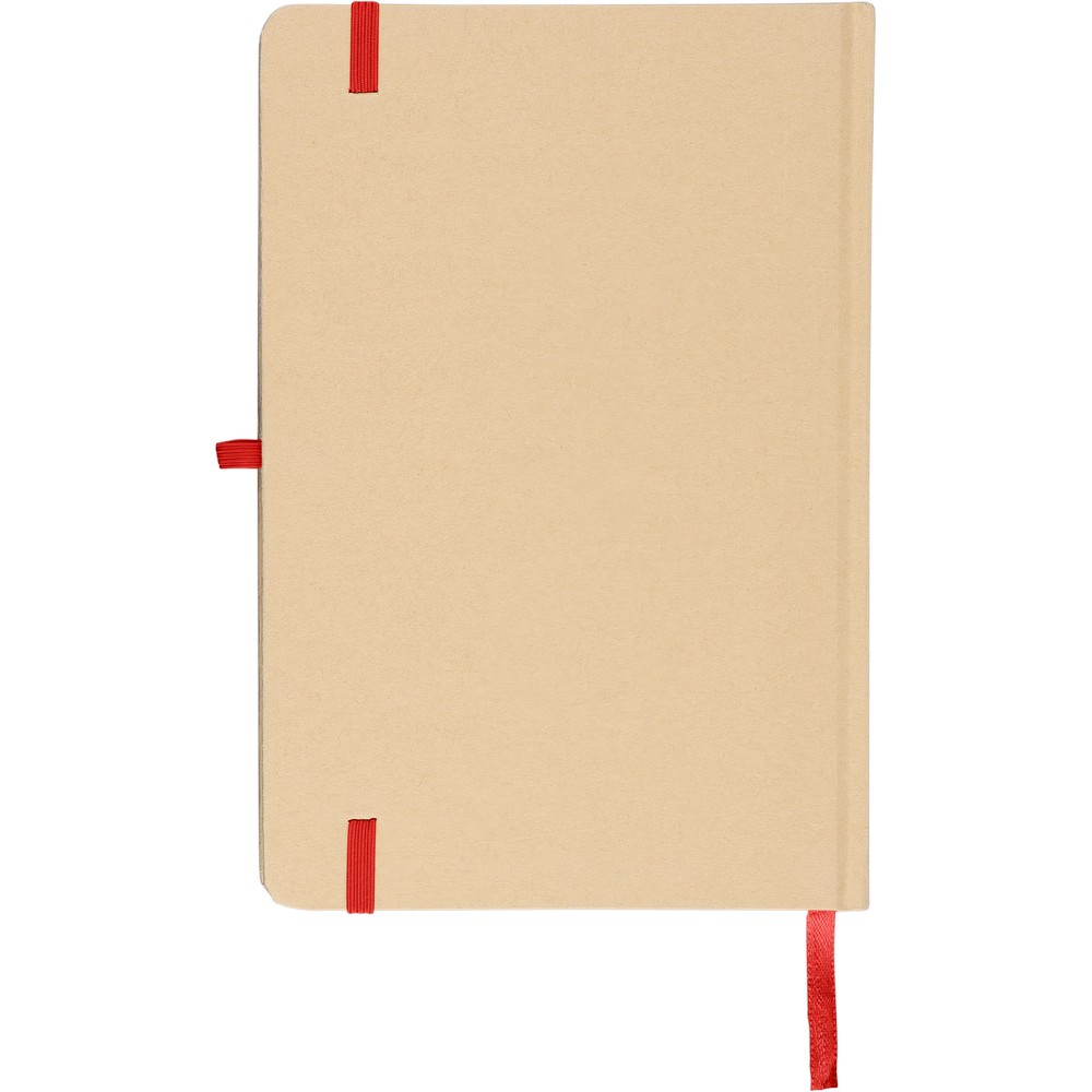 Notatnik A5 z nadrukiem Twojego logo, materiał: papier, poliester, kolor: czerwony Notatnik A5 z nadrukiem Twojego logo, materiał: papier, poliester, kolor: czerwony