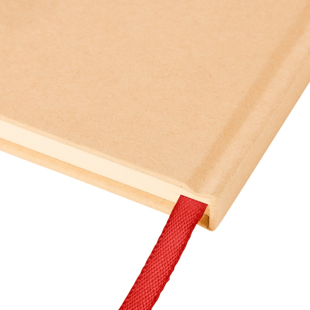 Notatnik A5 z nadrukiem Twojego logo, materiał: papier, poliester, kolor: czerwony Notatnik A5 z nadrukiem Twojego logo, materiał: papier, poliester, kolor: czerwony