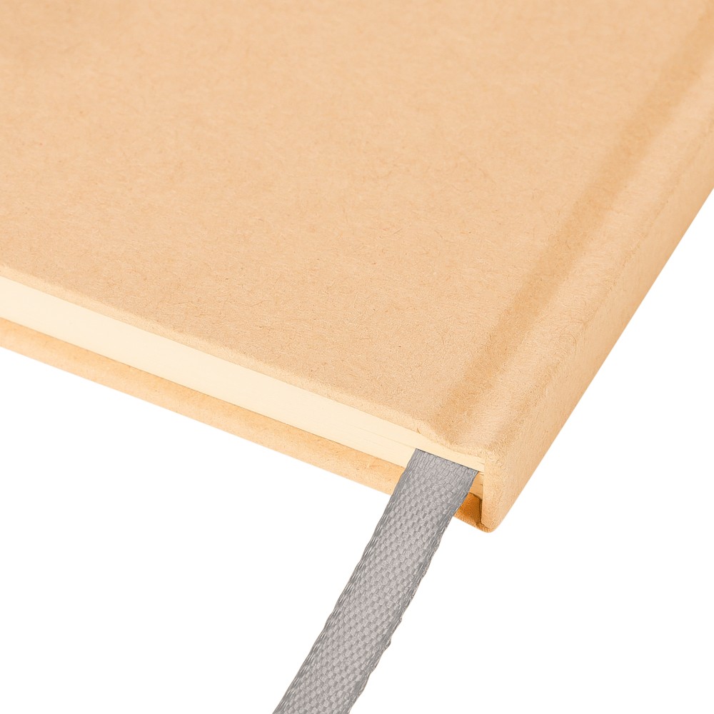 Notatnik A5 z nadrukiem Twojego logo, materiał: papier, poliester, kolor: srebrny Notatnik A5 z nadrukiem Twojego logo, materiał: papier, poliester, kolor: srebrny