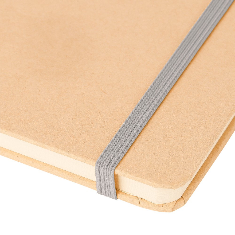 Notatnik A5 z nadrukiem Twojego logo, materiał: papier, poliester, kolor: srebrny Notatnik A5 z nadrukiem Twojego logo, materiał: papier, poliester, kolor: srebrny