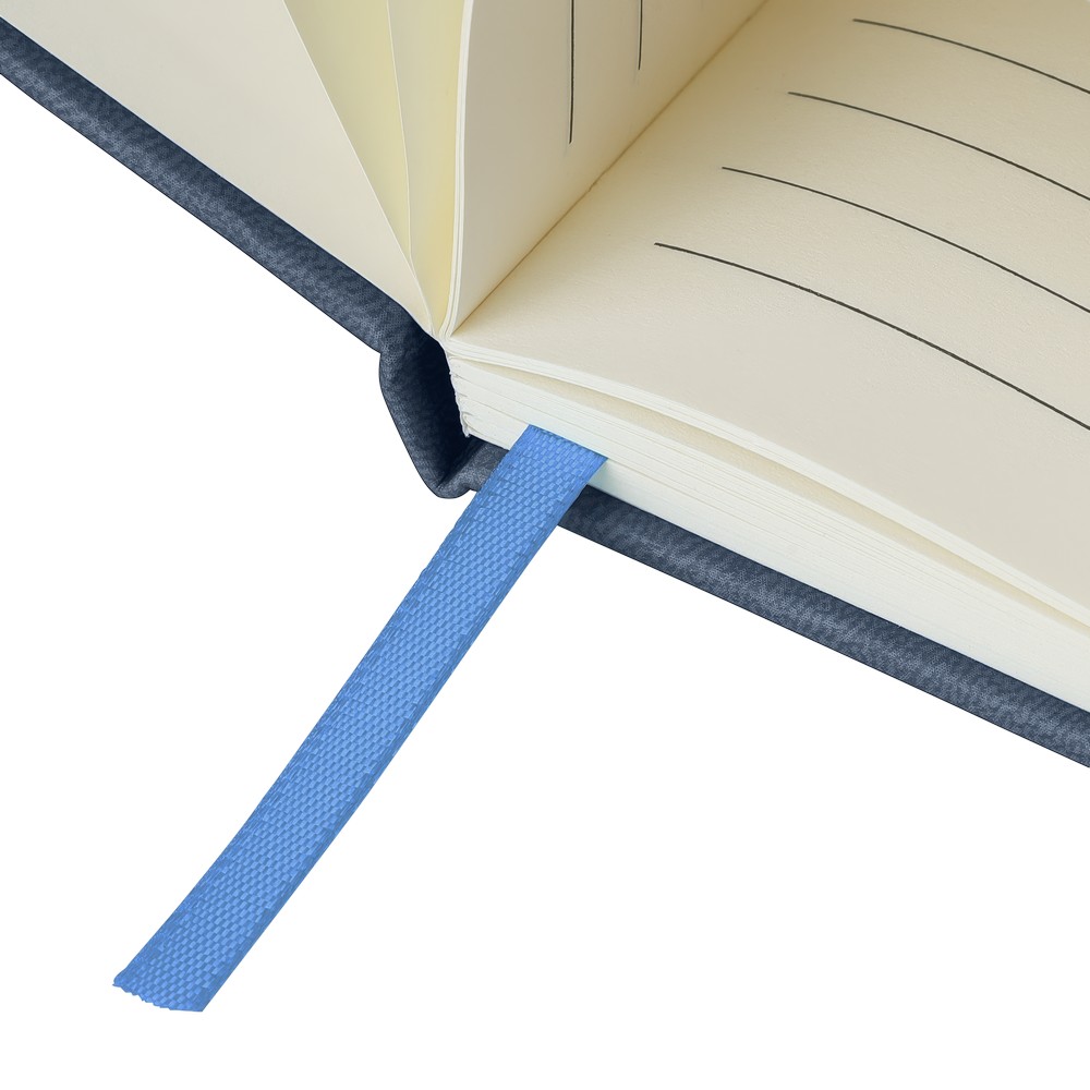 Notatnik A5 z nadrukiem Twojego logo, materiał: pu, papier, kolor: granatowy Notatnik A5 z nadrukiem Twojego logo, materiał: pu, papier, kolor: granatowy