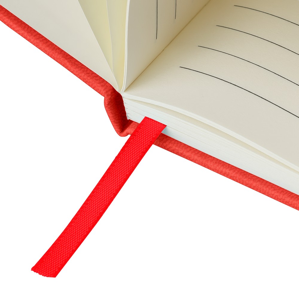Notatnik A5 z nadrukiem Twojego logo, materiał: pu, papier, kolor: czerwony Notatnik A5 z nadrukiem Twojego logo, materiał: pu, papier, kolor: czerwony