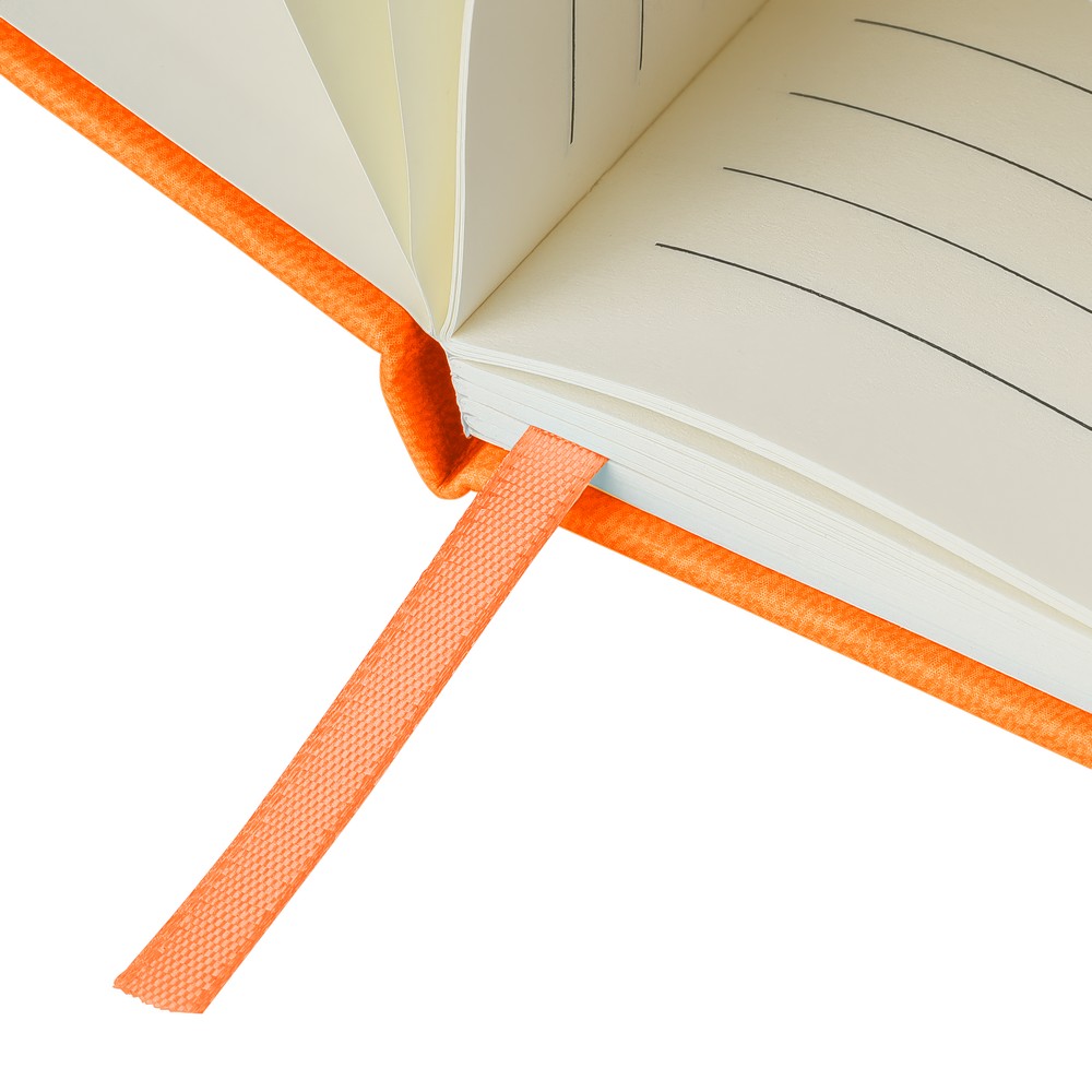 Notatnik A5 z nadrukiem Twojego logo, materiał: pu, papier, kolor: pomarańczowy Notatnik A5 z nadrukiem Twojego logo, materiał: pu, papier, kolor: pomarańczowy