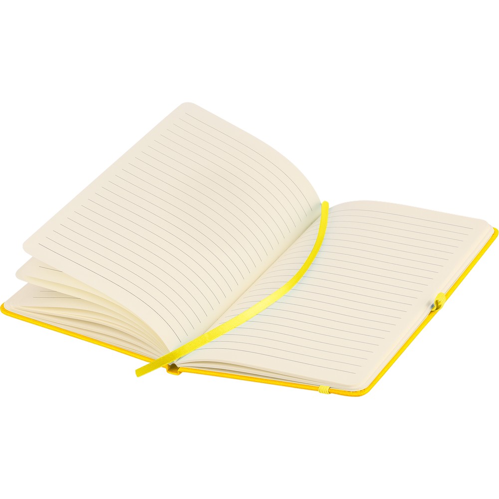 Notatnik A5 z nadrukiem Twojego logo, materiał: pu, papier, kolor: żółty Notatnik A5 z nadrukiem Twojego logo, materiał: pu, papier, kolor: żółty