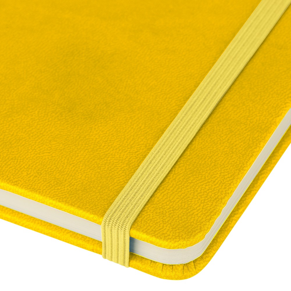 Notatnik A5 z nadrukiem Twojego logo, materiał: pu, papier, kolor: żółty Notatnik A5 z nadrukiem Twojego logo, materiał: pu, papier, kolor: żółty