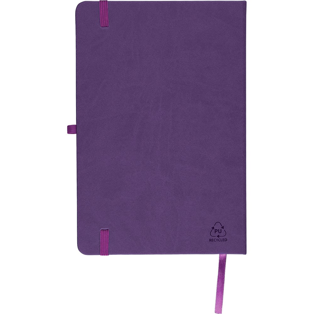 Notatnik A5 z nadrukiem Twojego logo, materiał: pu, papier, kolor: fioletowy Notatnik A5 z nadrukiem Twojego logo, materiał: pu, papier, kolor: fioletowy