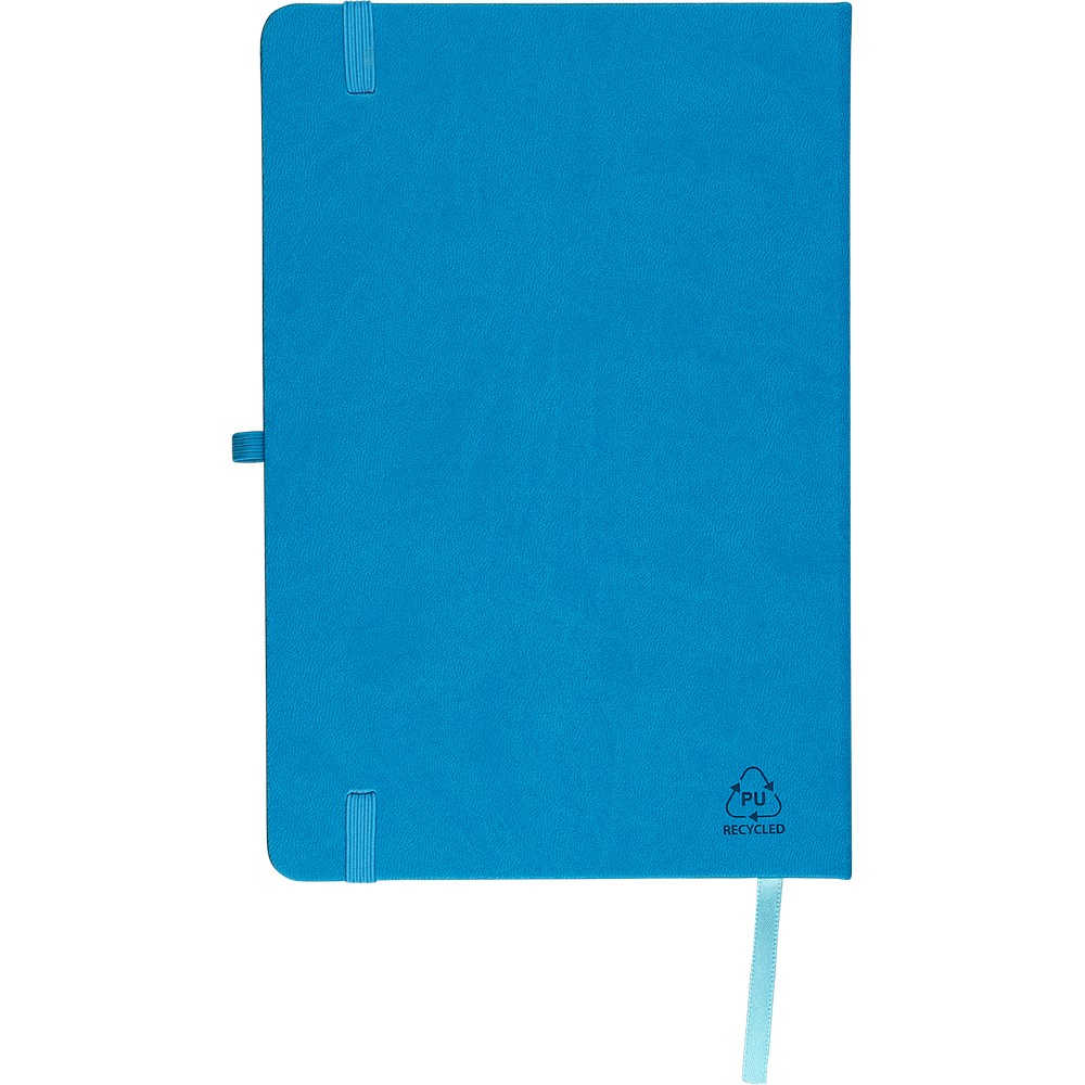 Notatnik A5 z nadrukiem Twojego logo, materiał: pu, papier, kolor: błękitny Notatnik A5 z nadrukiem Twojego logo, materiał: pu, papier, kolor: błękitny