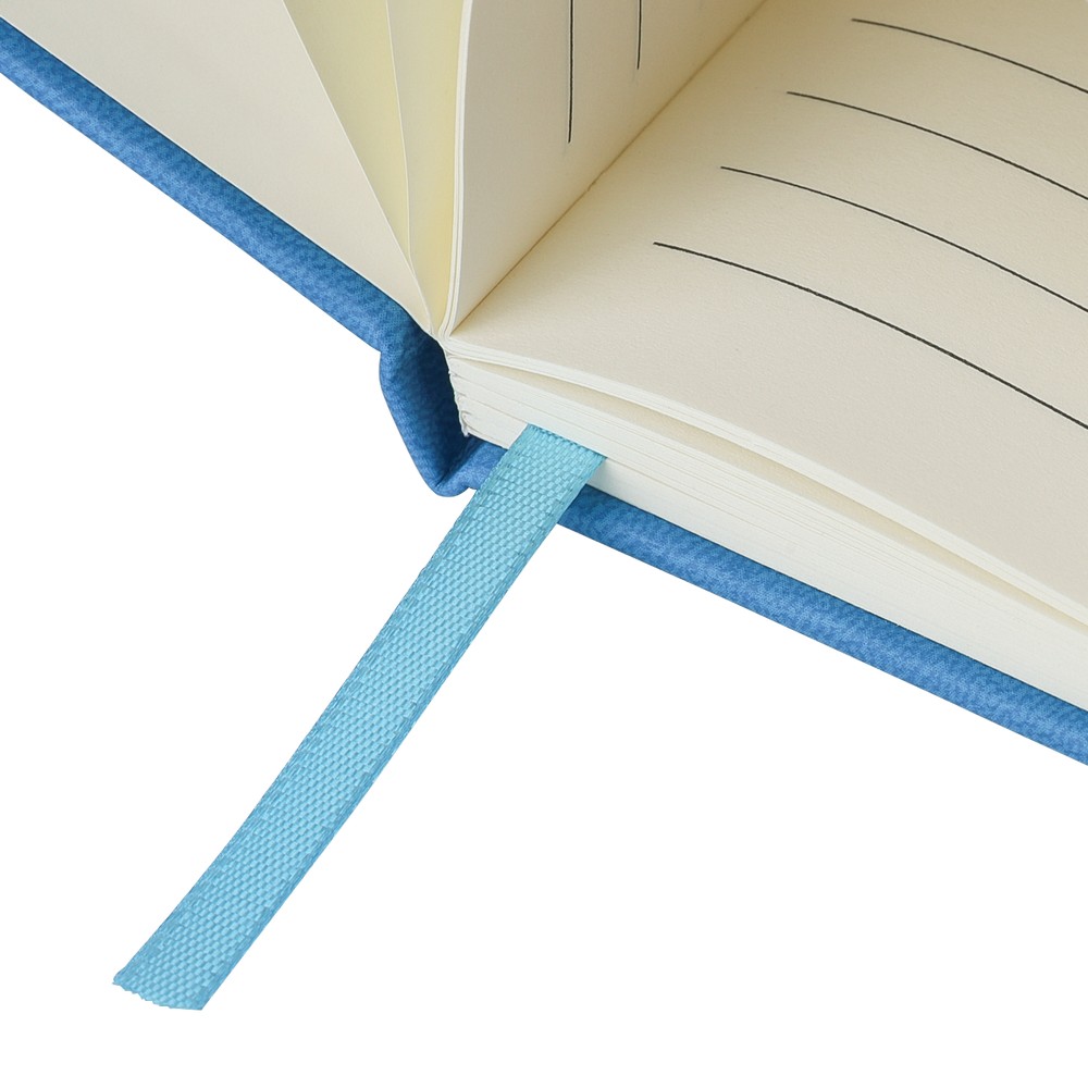 Notatnik A5 z nadrukiem Twojego logo, materiał: pu, papier, kolor: błękitny Notatnik A5 z nadrukiem Twojego logo, materiał: pu, papier, kolor: błękitny