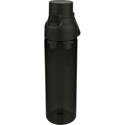 Butelka sportowa 750 ml z nadrukiem Twojego logo, materiał: metal, pp, silikon, tritan, kolor: czarny