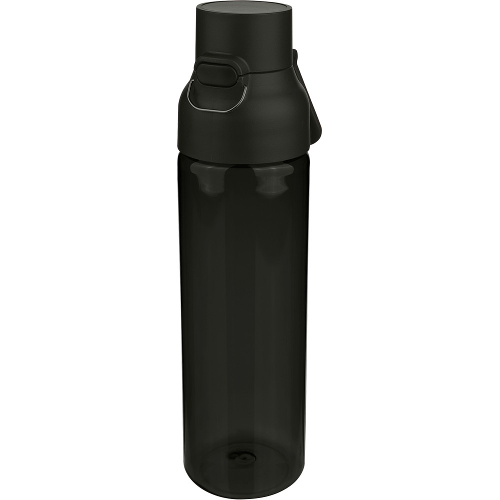 Butelka sportowa 750 ml z nadrukiem Twojego logo, materiał: metal, pp, silikon, tritan, kolor: czarny Butelka sportowa 750 ml z nadrukiem Twojego logo, materiał: metal, pp, silikon, tritan, kolor: czarny
