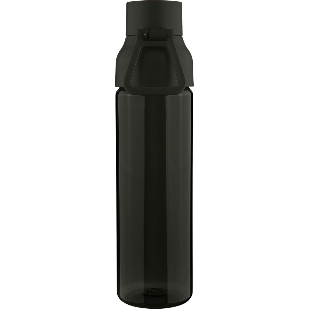 Butelka sportowa 750 ml z nadrukiem Twojego logo, materiał: metal, pp, silikon, tritan, kolor: czarny Butelka sportowa 750 ml z nadrukiem Twojego logo, materiał: metal, pp, silikon, tritan, kolor: czarny